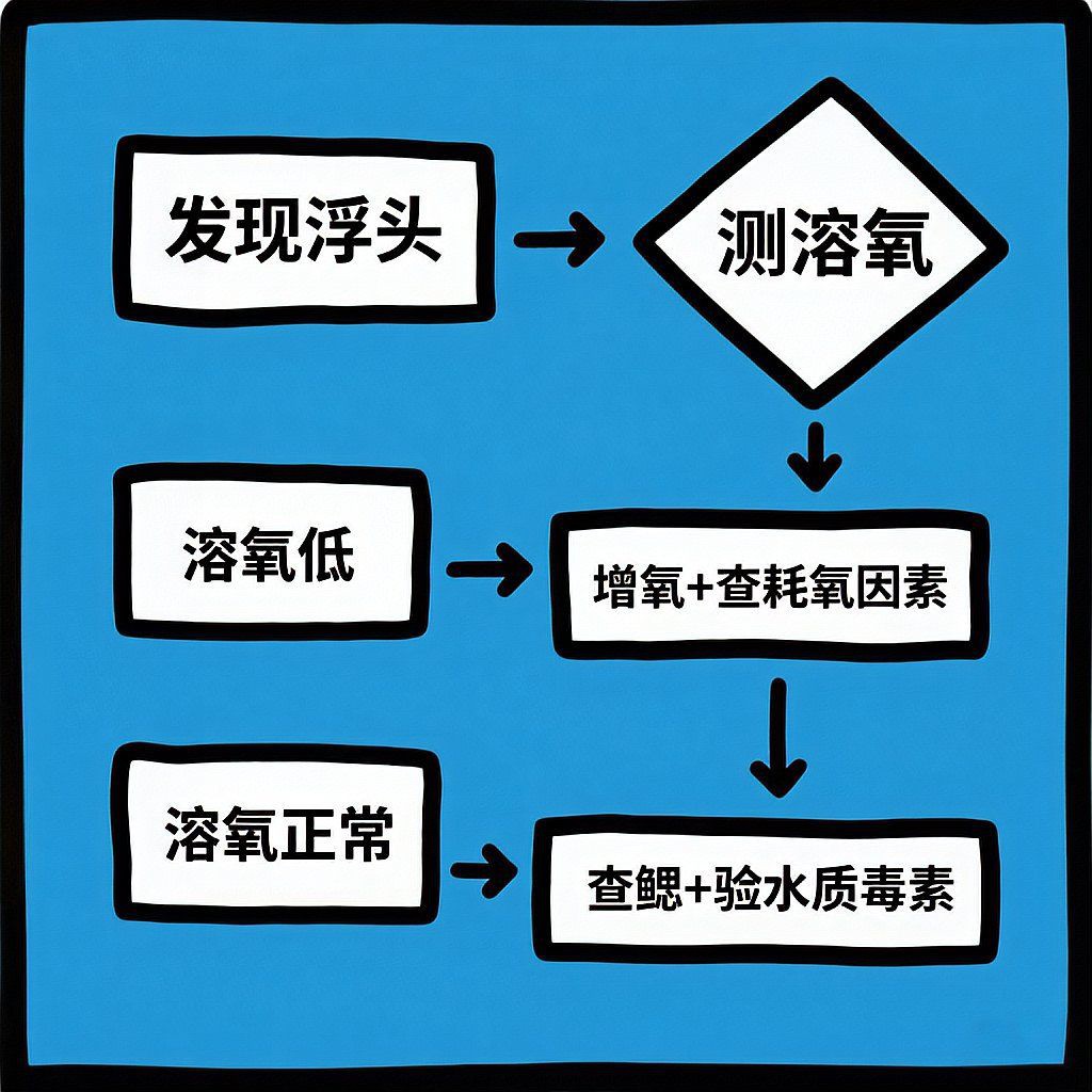 魚浮頭是什么樣子【中國(guó)鰻魚網(wǎng)，池塘魚浮頭是什么原因如何處理】
