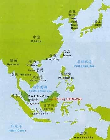 馬來西亞世界地圖【馬來西亞世界地圖清晰呈現了該國在亞洲的地理位置與行政區劃】