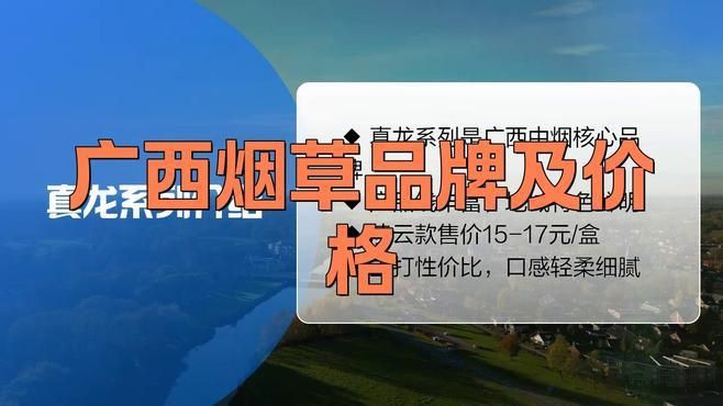廣西最火10款香煙【寧寧廣西香煙大全一覽表：真龍海韻,真龍巴馬天成】