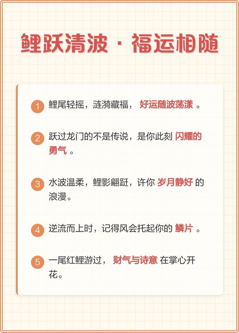 錦鯉最暖心八個字，《錦鯉最暖心八個字》“錦鯉最暖心八個字”聚焦于江湖