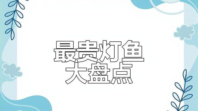 燈科魚哪種魚最好名貴，最貴的燈科魚有哪些品種？