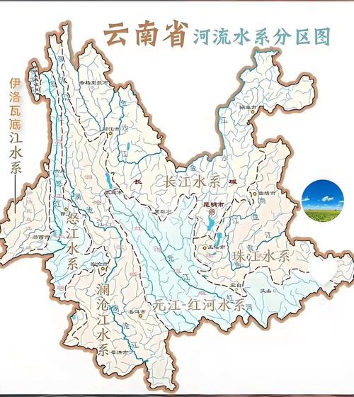 二水族分布地圖全圖，“二水族分布地圖”聚焦于二級(jí)水系的地理空間布局