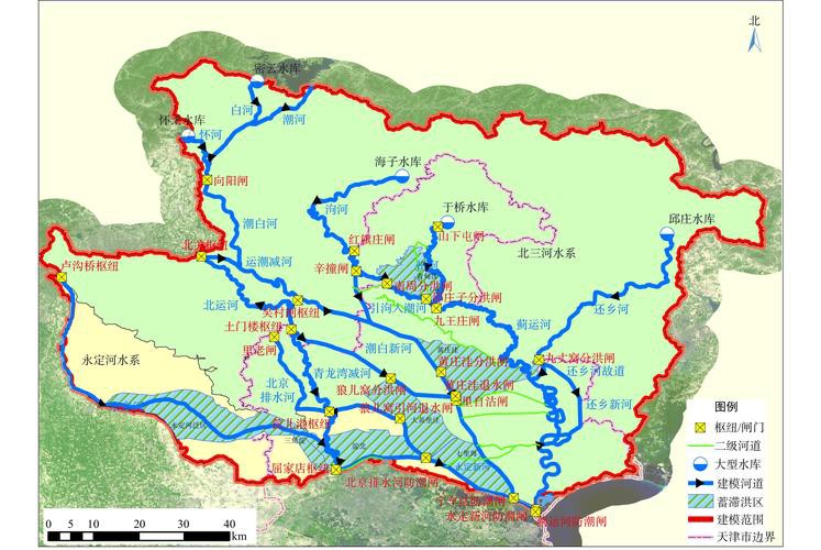 二水族分布地圖全圖，“二水族分布地圖”聚焦于二級(jí)水系的地理空間布局