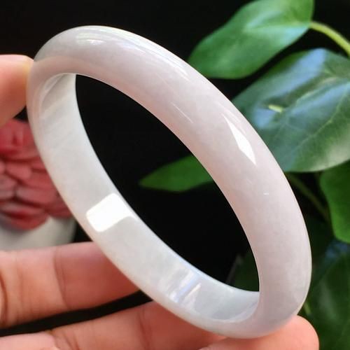 糯冰種翡翠手鐲圖片欣賞，糯冰種翡翠手鐲