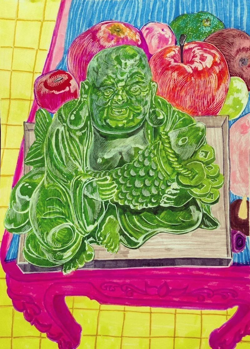 佛與魚的圖片，《佛與魚的圖片》——佛與魚的奇妙相遇