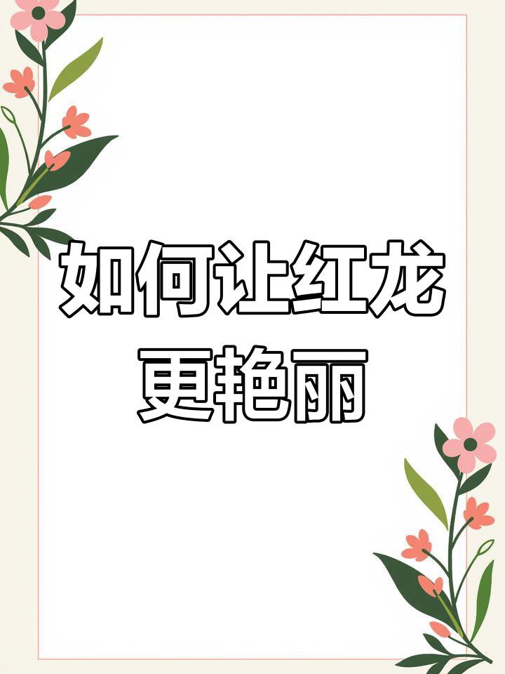 如何保持紅龍發色效果？，如何保持紅龍發色效果 如何保持紅龍發色效果？，如何保持紅龍發色效果 龍魚百科 第1張