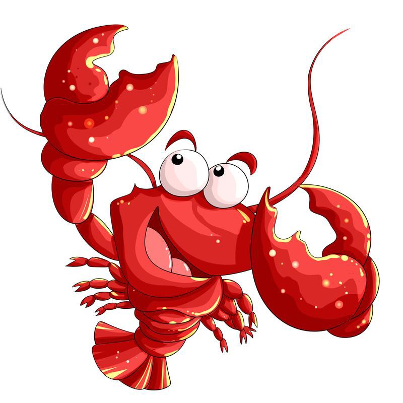 哪里可以找到卡通風格的龍蝦圖片？，卡通風格的龍蝦圖片如何獲??？