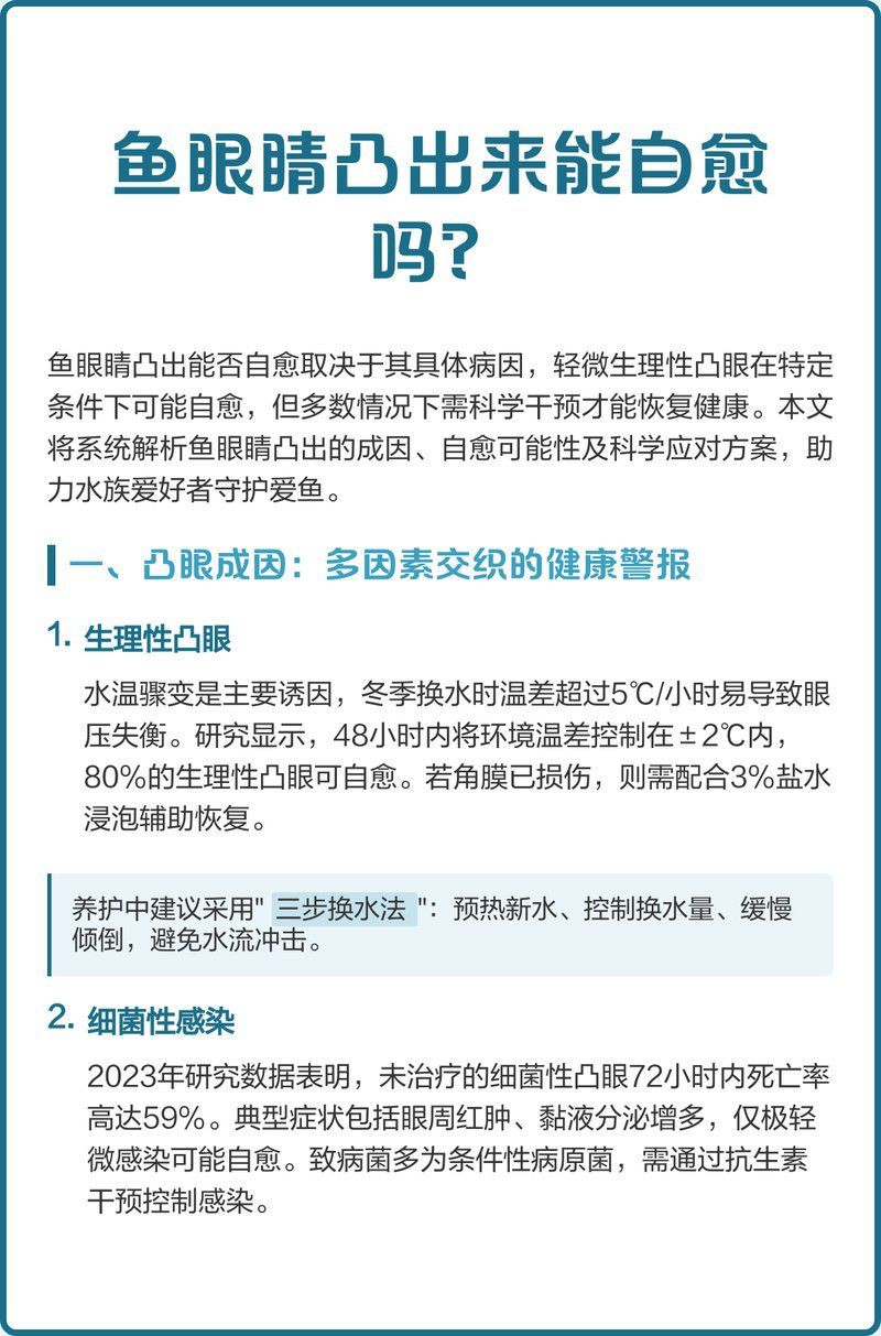 雷龍魚眼睛外凸會自愈嗎？，雷龍魚眼睛外凸能否自愈