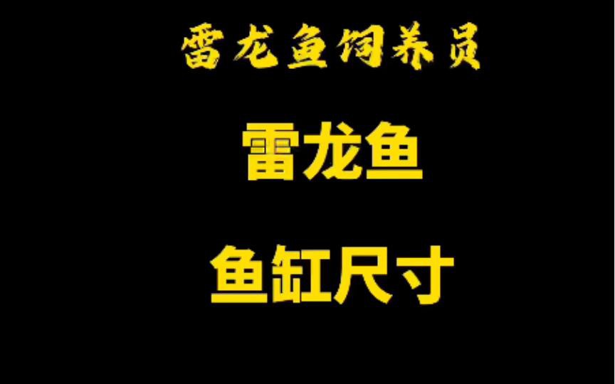 養雷龍魚需要多大的魚缸？，養雷龍魚需要多大的缸京探園園,雷龍魚飼養全攻略
