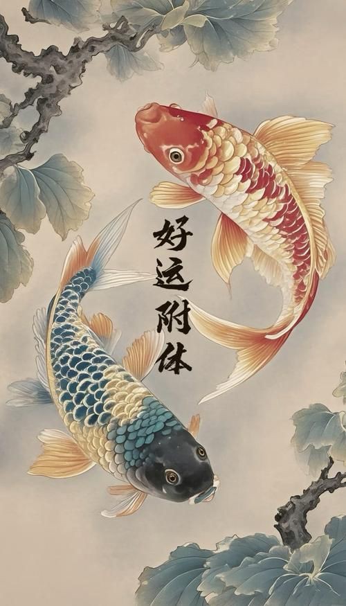 好運錦鯉圖片，視覺美學與文化內涵呈現錦鯉的多元魅力：錦鯉