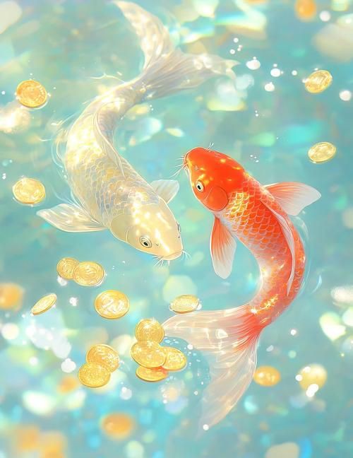 好運錦鯉圖片，視覺美學與文化內涵呈現錦鯉的多元魅力：錦鯉