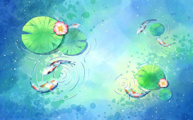 古風(fēng)錦鯉女孩圖片，《古風(fēng)錦鯉女孩圖片》