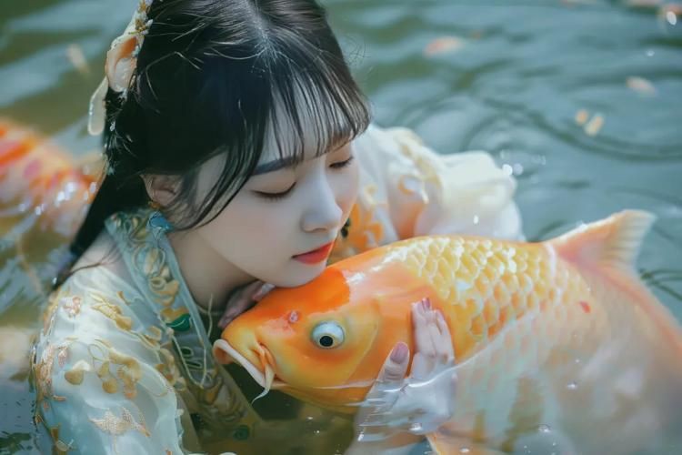 古風(fēng)錦鯉女孩圖片，《古風(fēng)錦鯉女孩圖片》