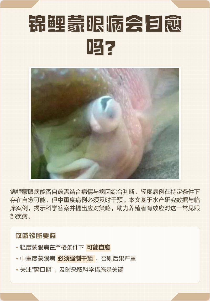 錦鯉蒙眼病治療期間需要停食嗎？，《錦鯉蒙眼病治療期間是否需要停食》