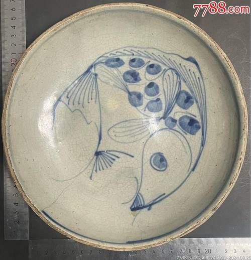 民國(guó)魚盤10萬以上圖片，民國(guó)時(shí)期民國(guó)魚盤
