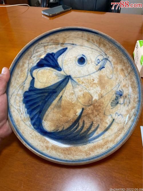 民國(guó)魚盤10萬以上圖片，民國(guó)時(shí)期民國(guó)魚盤