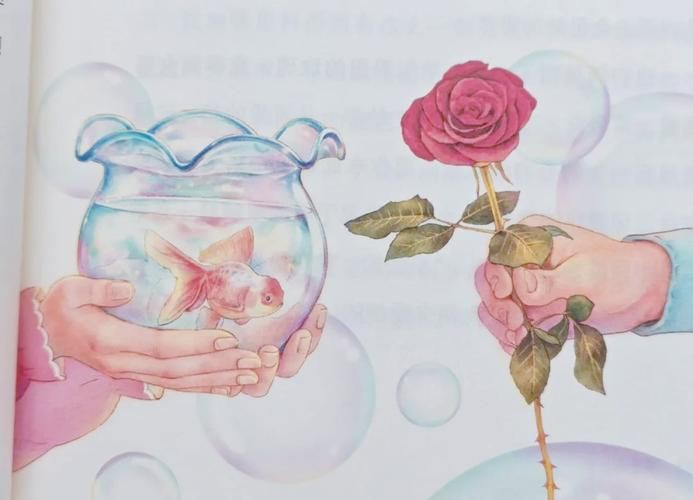 玫瑰和金魚圖片，《玫瑰和金魚圖片》獨特的“玫瑰和金魚圖片”將兩種截然不同的元素巧妙融合