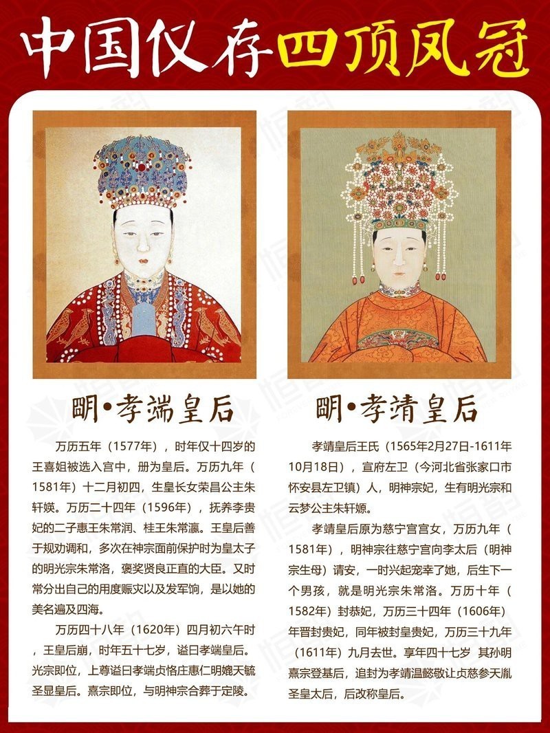 鳳冠圖片，中國古代鳳冠的歷史