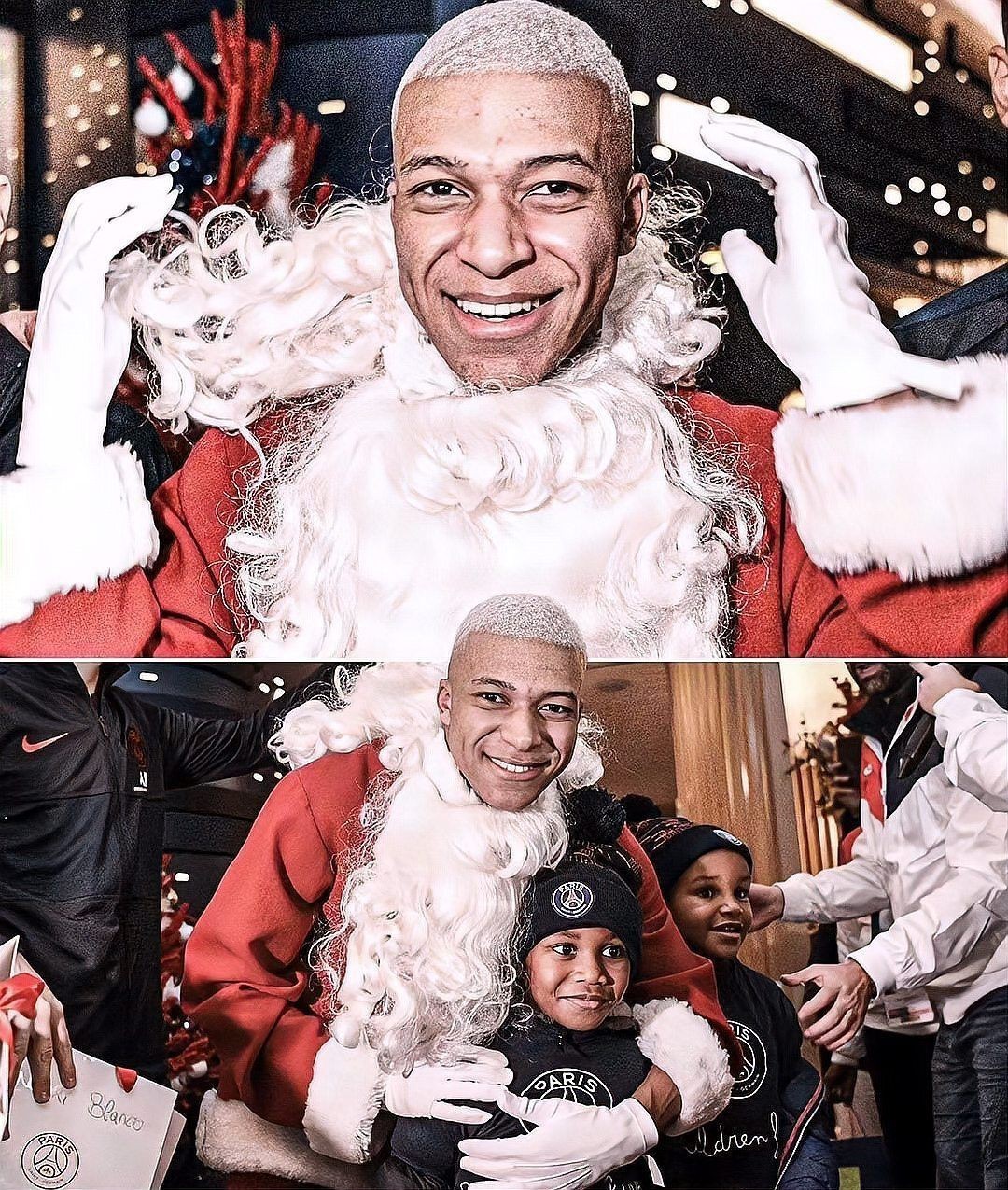 姆巴佩二弟起立圖片，基利安·姆巴佩與弟弟伊唐起立圖片