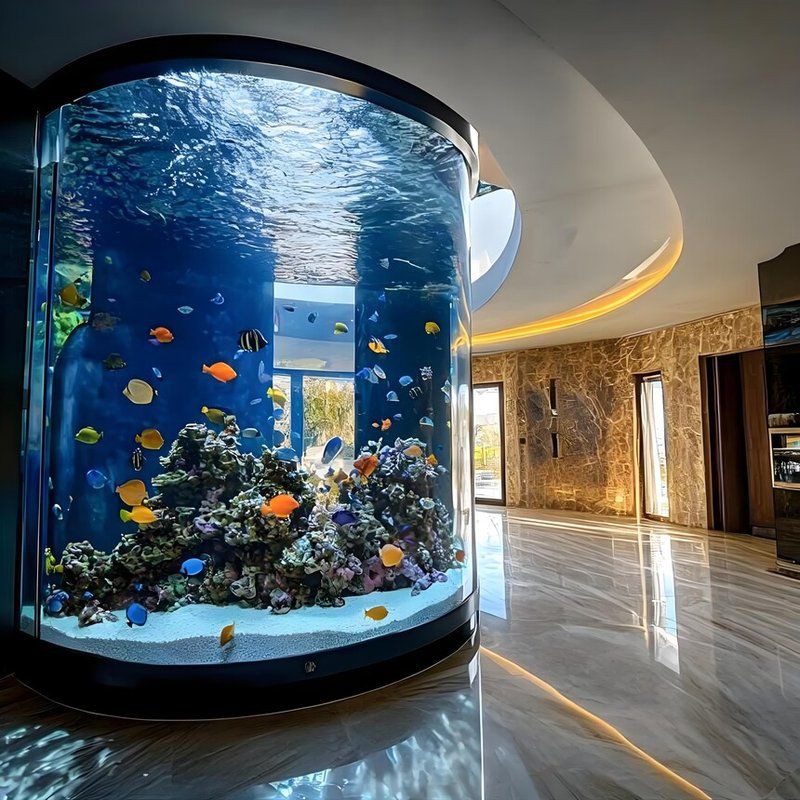 鄭州魚缸定做，鄭州水族設(shè)備定制