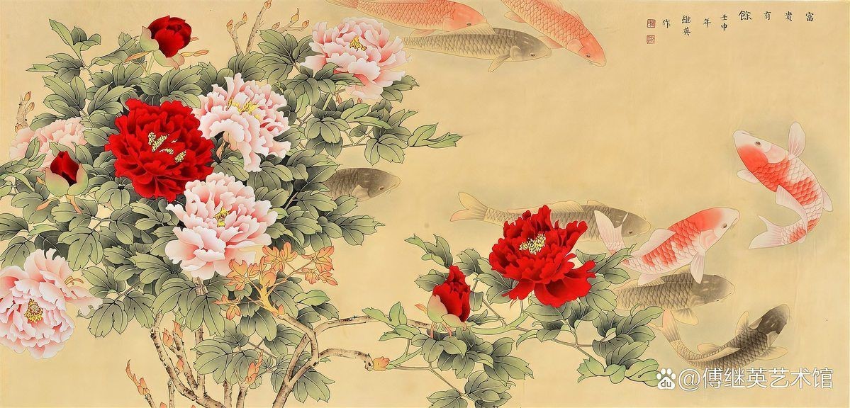 牡丹和鯉魚的象征意義，牡丹與鯉魚的象征意義