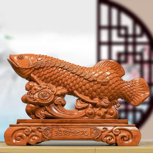 給我推薦一些高清的金龍魚木雕圖片，金龍魚木雕圖片
