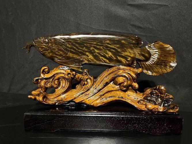 給我推薦一些高清的金龍魚木雕圖片，金龍魚木雕圖片