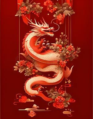 紅色龍圖片100張，《紅色龍圖片100張》