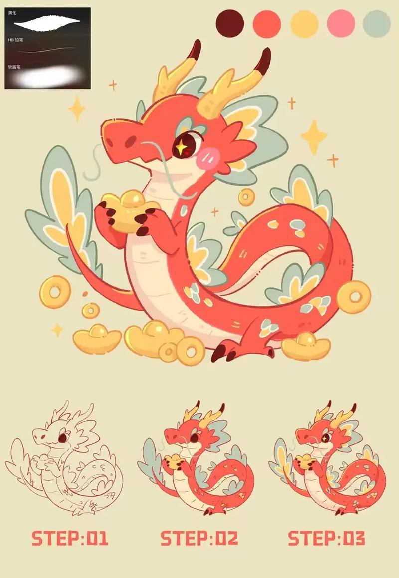 如何獲取這些招財龍圖片？，如何判斷招財龍圖片的版權問題，招財龍圖片獲取途徑