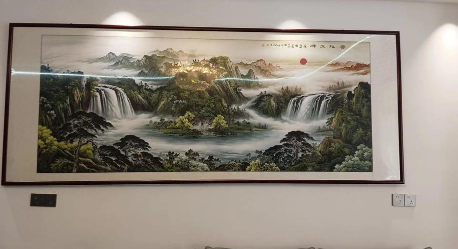 八方聚財山水圖片，“八方聚財山水圖片”是一類融合傳統(tǒng)吉祥寓意與自然美景的創(chuàng)作