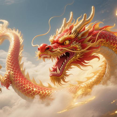 推薦一些著名的風水龍圖片，中國風水墨龍設計素材
