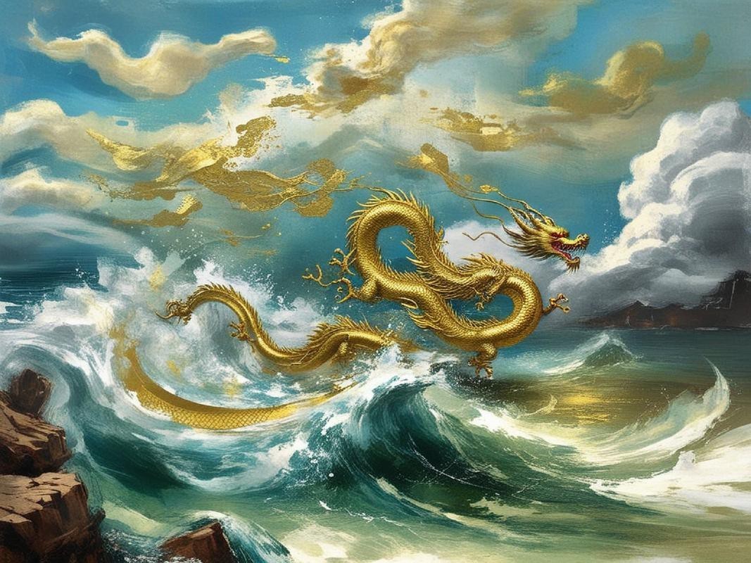 推薦一些著名的風水龍圖片，中國風水墨龍設計素材