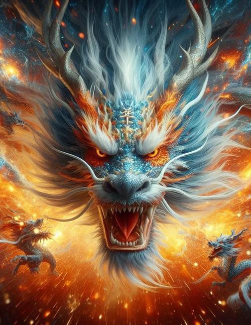 能提供一張具體的霸氣龍圖片嗎？