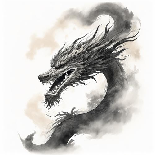 能提供一張具體的霸氣龍圖片嗎？