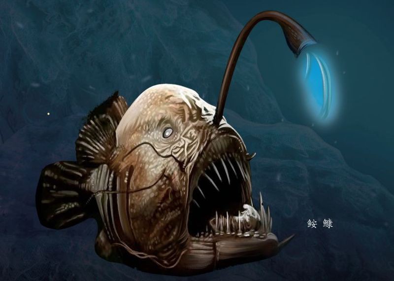 深海龍魚發光觸須的發光效率如何？