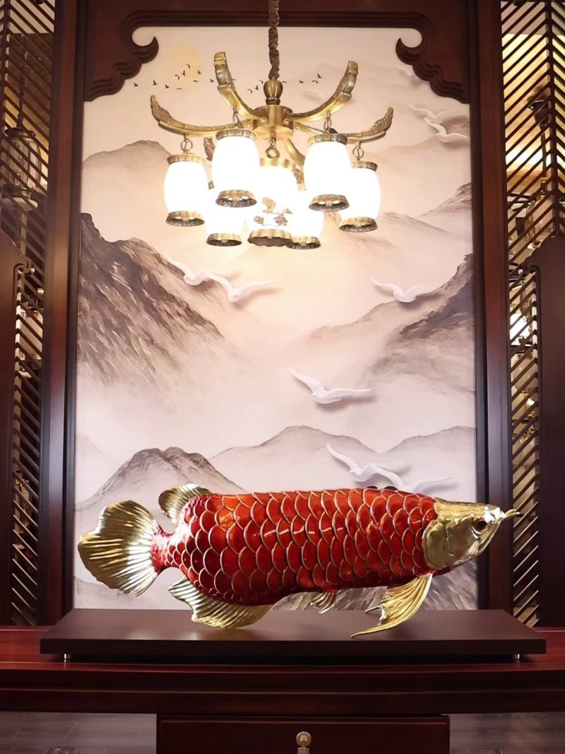 金龍魚圖案擺盤