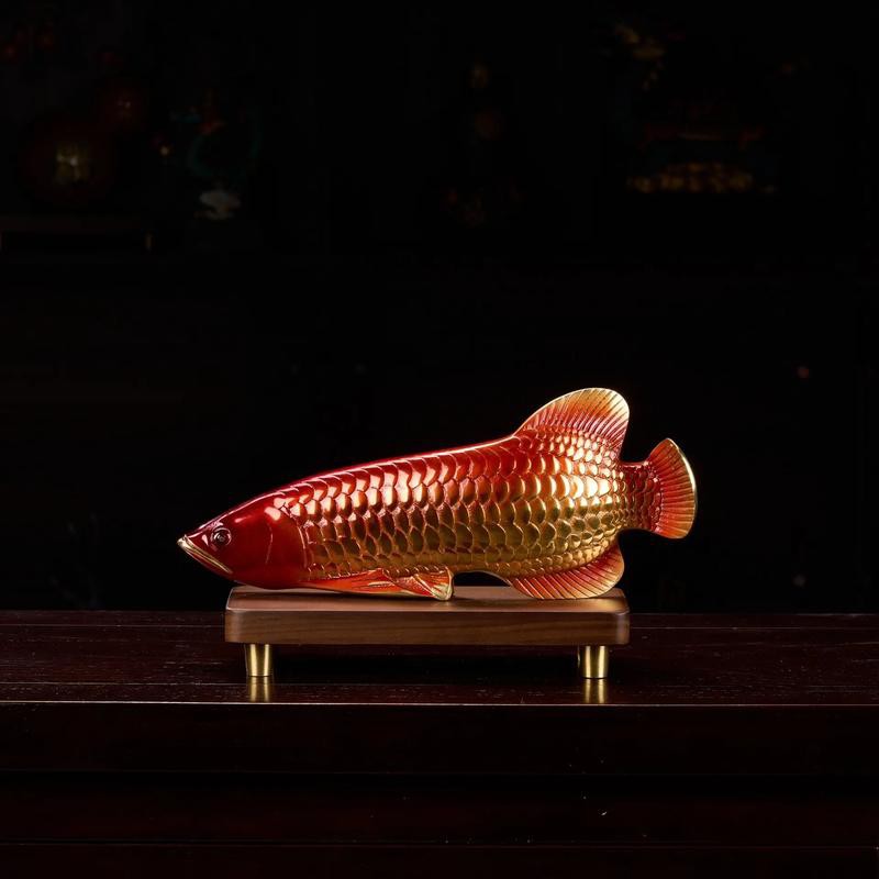 金龍魚圖案擺盤