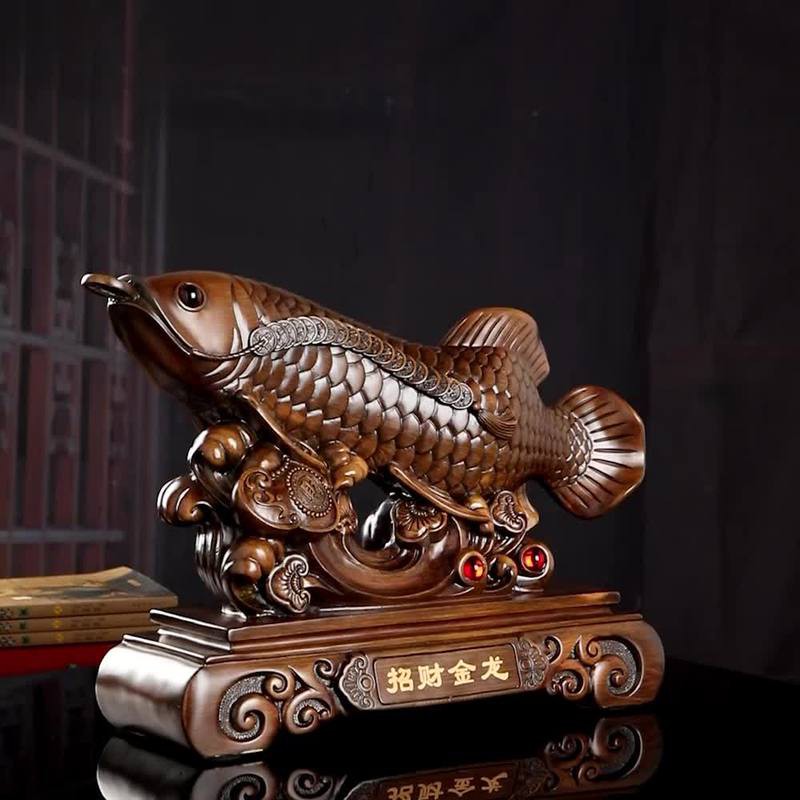 金龍魚圖案擺盤