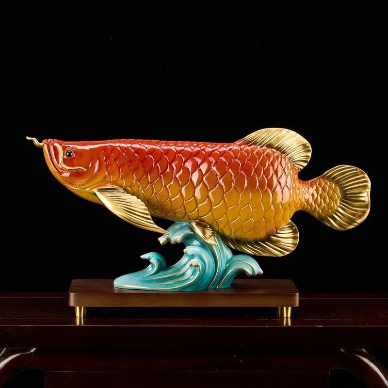 金龍魚圖案擺盤