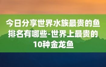 最貴的黃金龍魚多少錢一條圖片（最貴的黃金龍魚價(jià)格可以達(dá)到580萬(wàn)元人民幣）