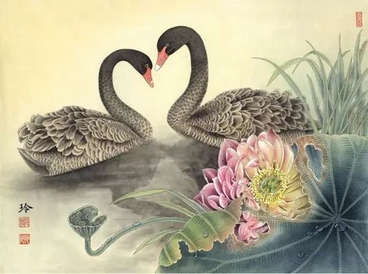 工筆龍魚畫法（工筆龍魚眼睛畫法,龍魚身體結構解析）