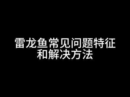 紅帝王雷龍魚(yú)苗子怎么養(yǎng)活
