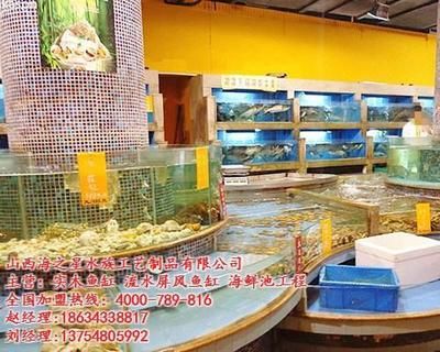 定制海鮮池魚缸 山西海之星水族滿意（山西海之星水族工藝制作有限公司）
