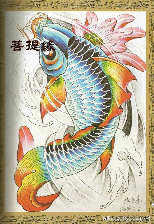 紋身圖案龍魚(yú)