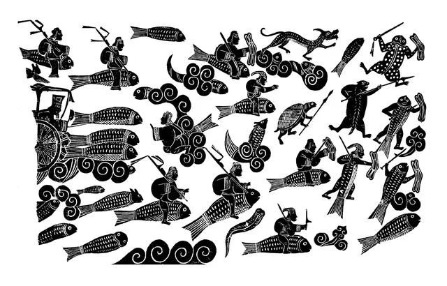 龍魚的畫像：龍魚畫像和藝術作品：龍魚的畫像和藝術創作的精妙