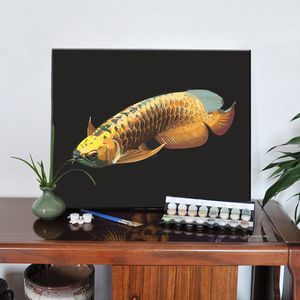 金龍魚(yú)掛畫(huà)能不能放家中：金龍魚(yú)掛畫(huà)能不能放家中，