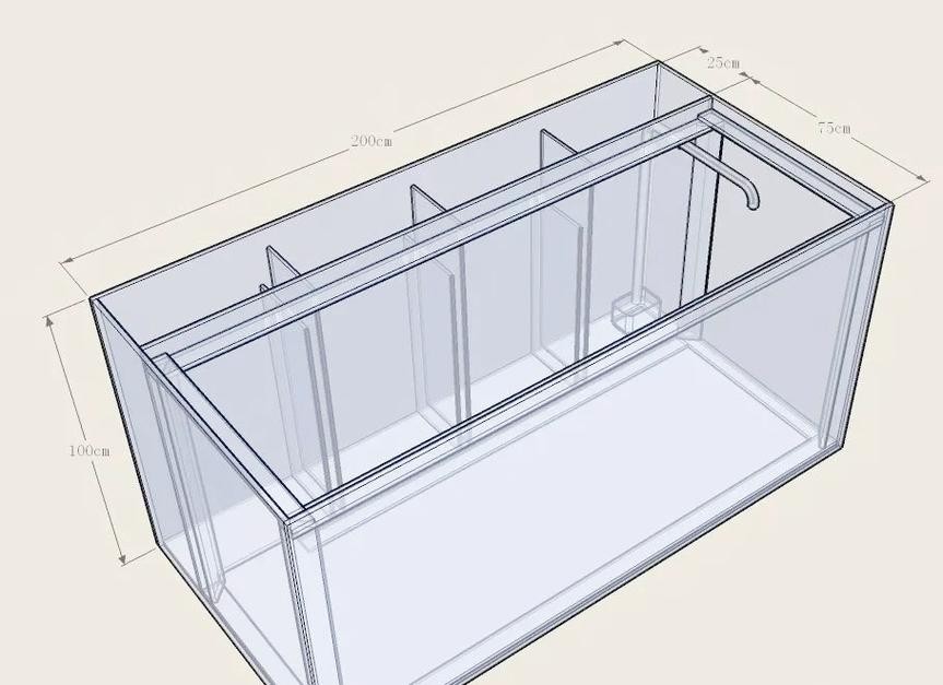 龍魚魚缸制作設計圖紙