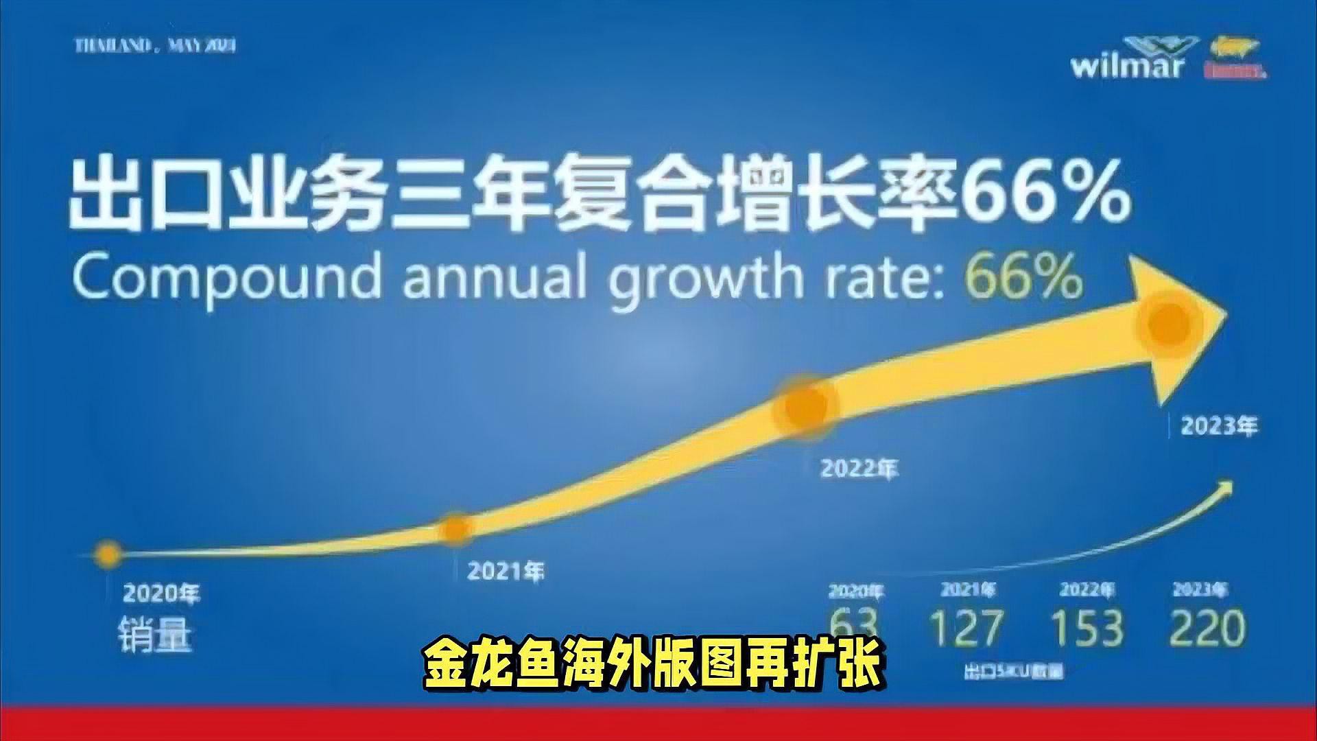 金龍魚在國際市場的銷售額是多少？