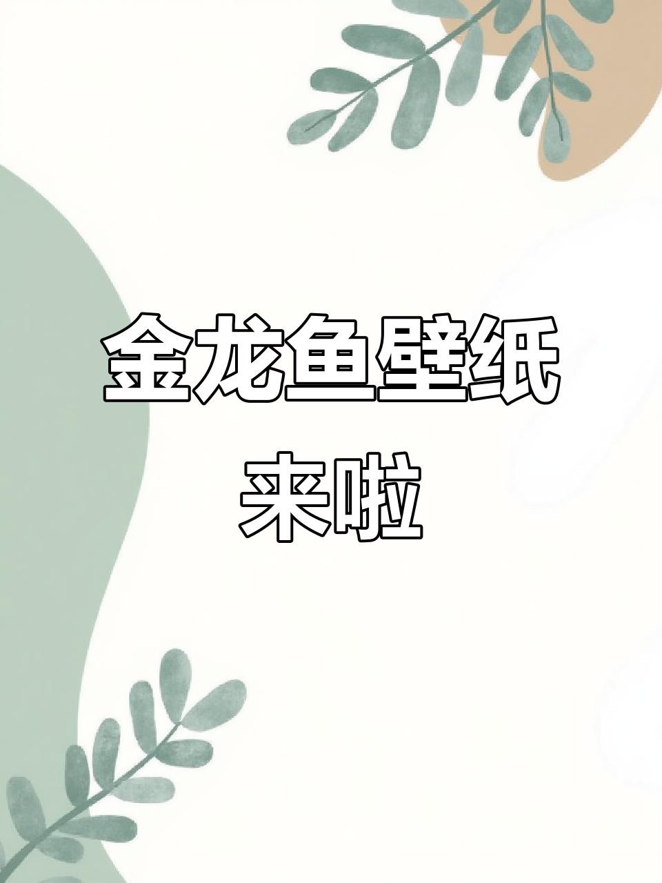 有沒有適合全屏顯示的金龍魚壁紙？