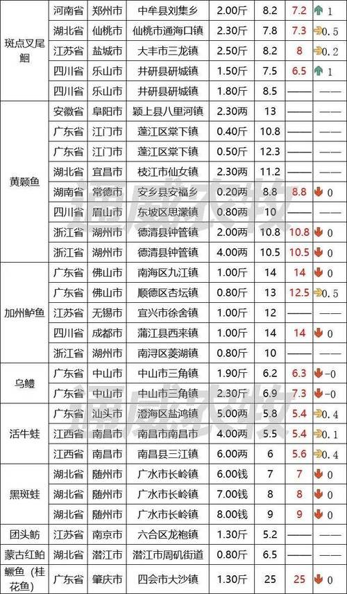 浙江龍魚市場價格表圖片